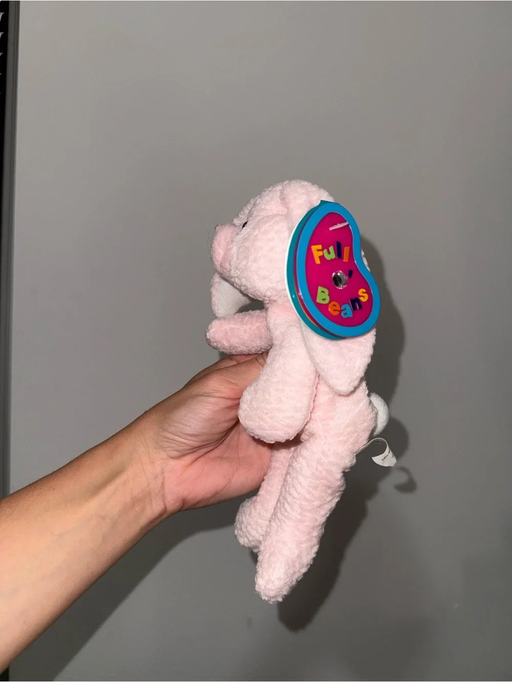 Vintage 1999 Avon Full O’ Beans Twinks the Bunny Pink Plush April Birthday